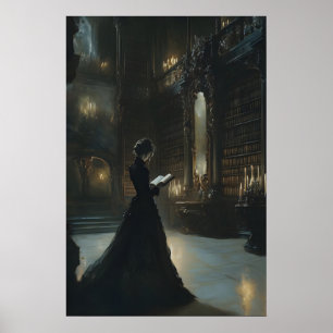 Dark Academia Library Wall Art Gothic Victorian