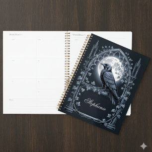 Dark Academia Raven Moon Planner