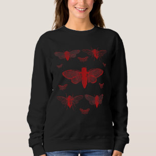 Dark Academia Red Cicadas Collection Sweatshirt