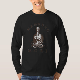 Dark Academia Skull Death Stoicism Latin Memento M T-Shirt