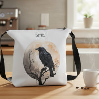 Dark Academia Watercolor Raven Gothic