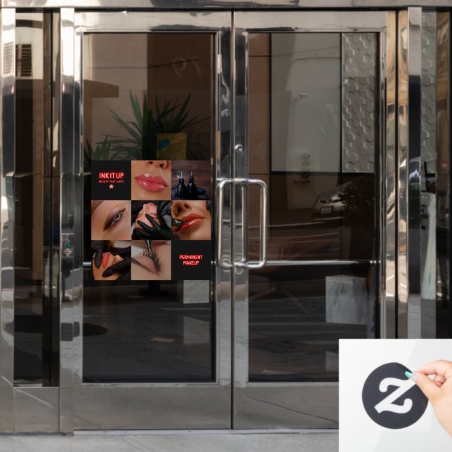 Dark Aesthetic Beauty Permanent Makeup Salon  (Office Door)