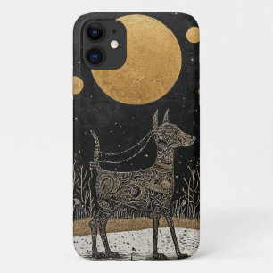 Dark Aesthetic Dog Silhouette Fantasy Dog Lover Case-Mate iPhone Case