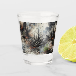 Dark Aesthetic Shot Glass for Gothic Bars