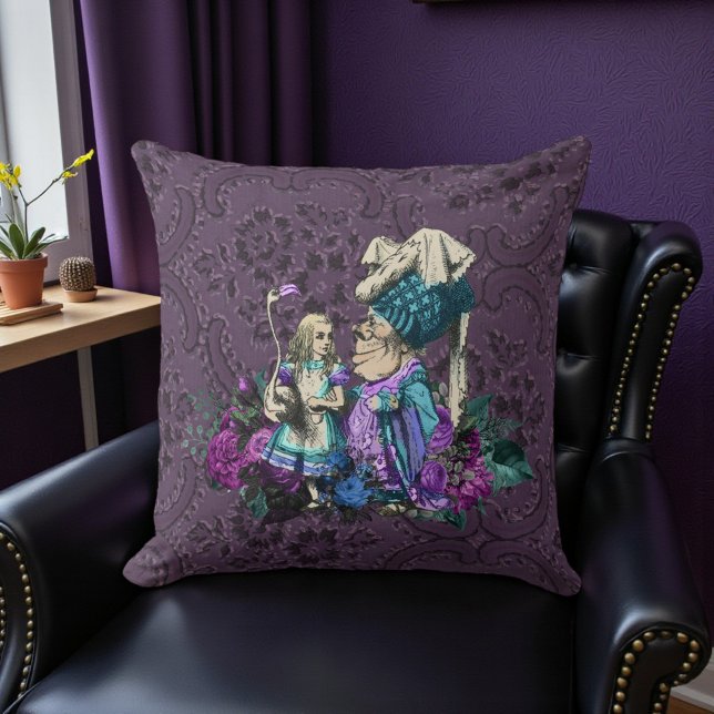 Dark Alice Rustic Deep Purple Cushion (Creator Uploaded)