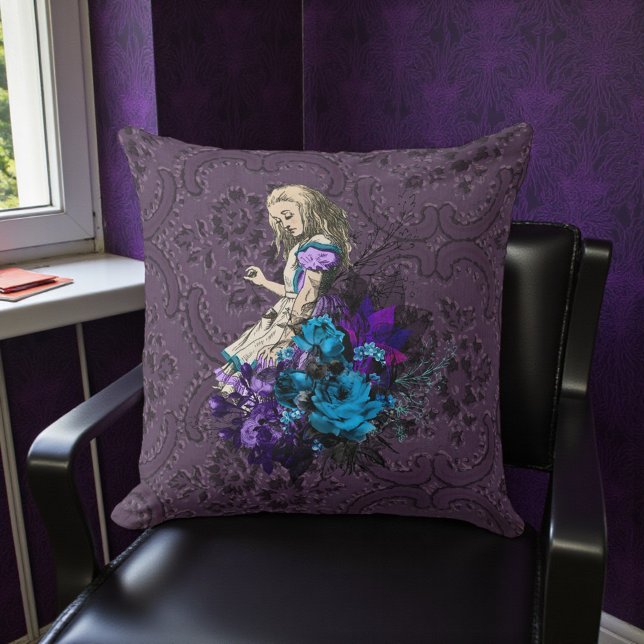 Dark Alice Rustic Deep Purple Cushion (Creator Uploaded)