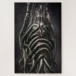 Dark Alien Statue of an Ancient Eldritch Horror Jigsaw Puzzle