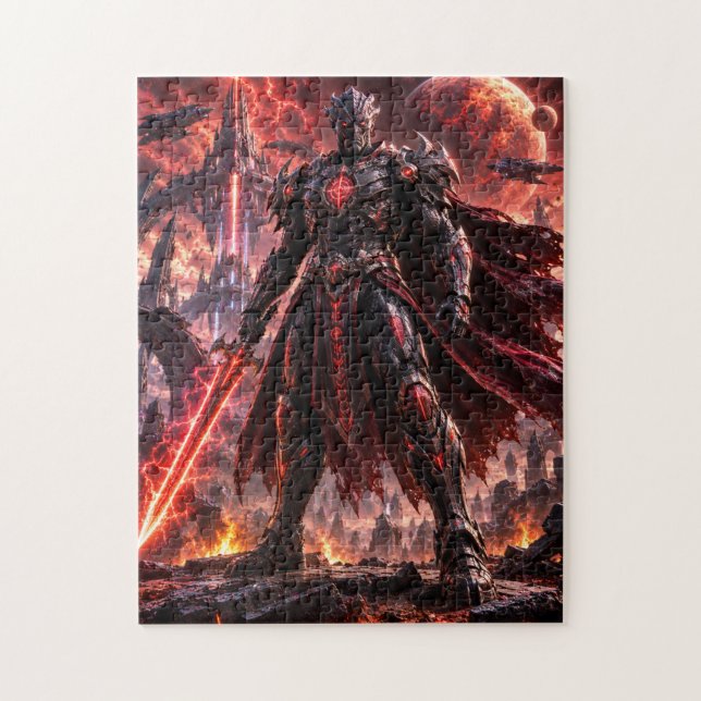 Dark Alien Warrior Puzzle (Vertical)