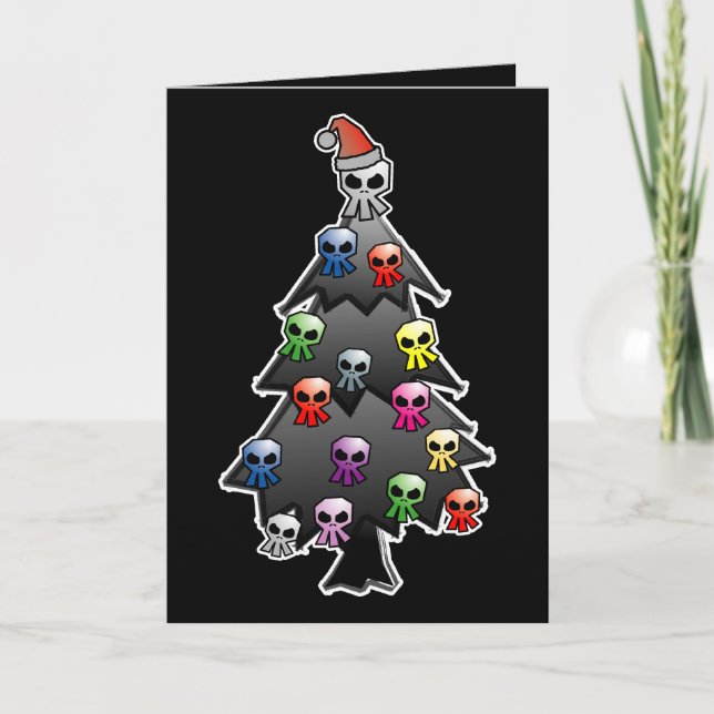 Dark and Gothic Holiday Greeting Card (Front)