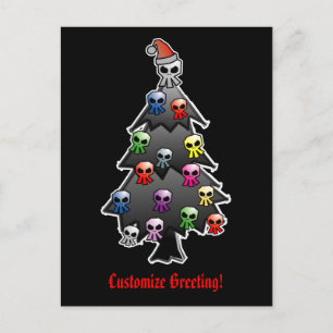 Dark and Gothic Holiday Greeting Postcard