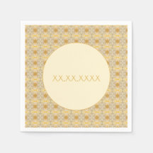 Dark and Light Gold Patterned Small
