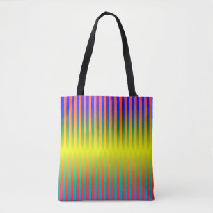 Dark and Light Rainbows (Stripes) Tote Bag