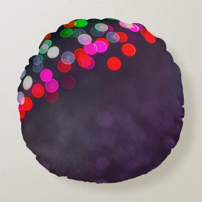 Dark and light round cushion (Front)