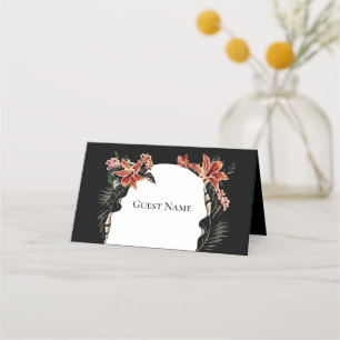 Dark and Moody Customisable Wedding Place Cards