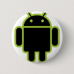 Dark Android 6 Cm Round Badge