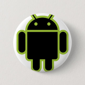 Dark Android 6 Cm Round Badge