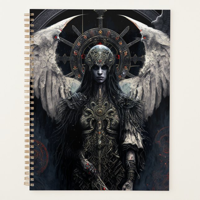 Dark Angel Gothic Fantasy Art Planner (Front)