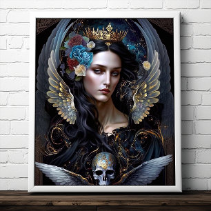 Dark Angel Gothic Fantasy Art Poster