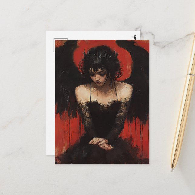 Dark Angel Postcard (Front/Back In Situ)