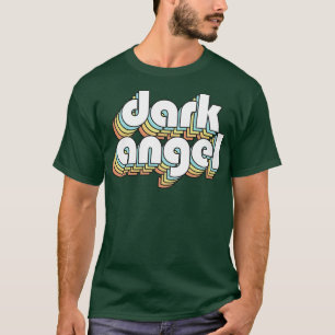 Dark Angel Retro Rainbow Typography Faded Style T-Shirt