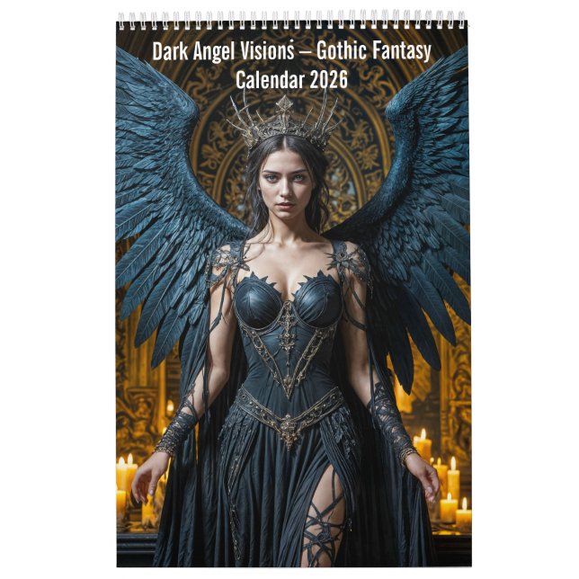Dark Angel Visions – Gothic Fantasy Calendar 2026 (Cover)