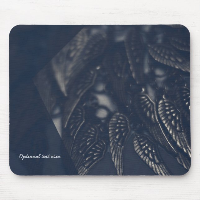 Dark Angel Wings Gothic Glam Personalised Mouse Pad (Front)