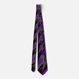 Dark Anime Fantasy Crow and Demon Art Tie