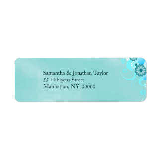 Dark Aqua Teal Blue Turquoise Floral Wedding