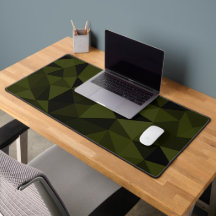 Dark army green black geometric mesh pattern