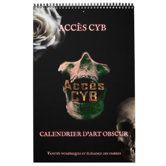 Dark Art Wall Calendar - Vertical Format
