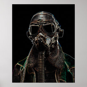 Dark Art WWII Pilot poster by J.W. Fatherree.