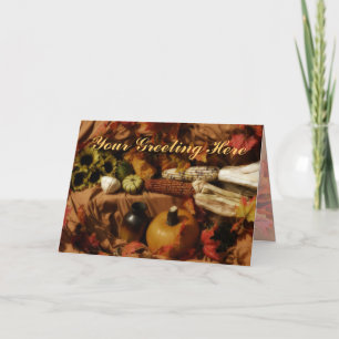 Dark Autumn Harvest Card