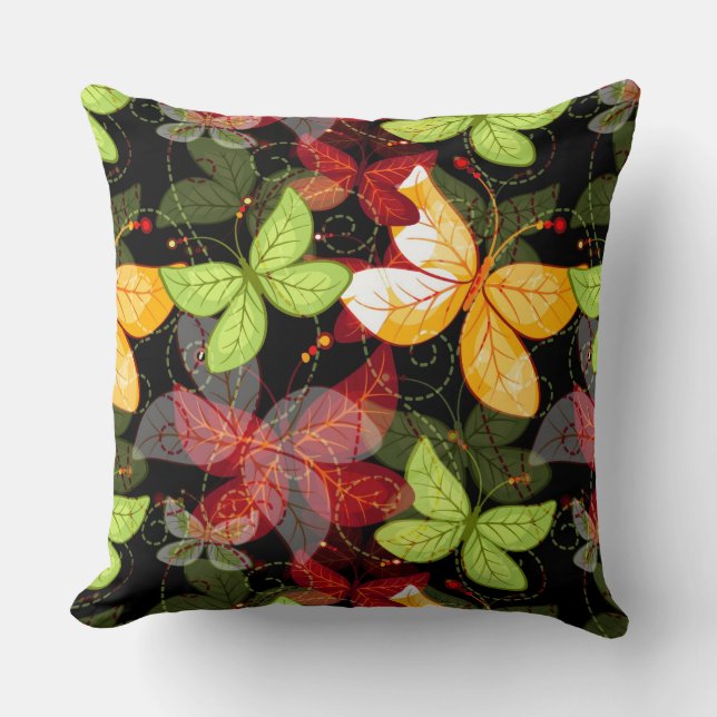 Dark Autumn Pattern Cushion (Front)