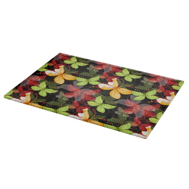 Dark Autumn Pattern Cutting Board (Corner)