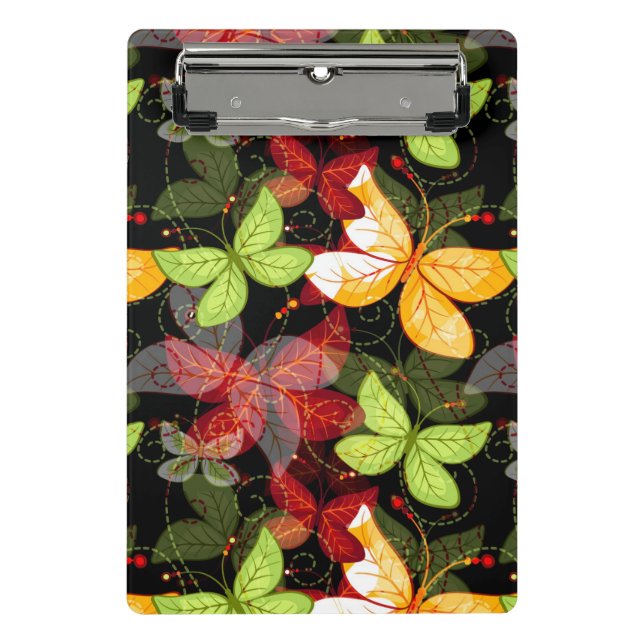 Dark Autumn Pattern Mini Clipboard (Front)