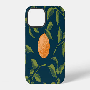 Dark Background Orange Citrus Branches iPhone 12 Case