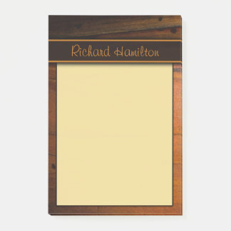 Dark Baltic Pine Faux Woood Large Post-it® Notes