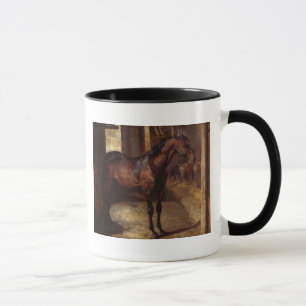 Dark Bay Horse in the stable Mug