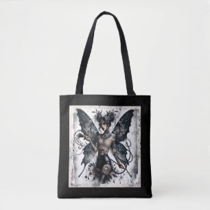 Dark Beauty Gothic Asian Fairy Tattoos & Whip Tote Bag