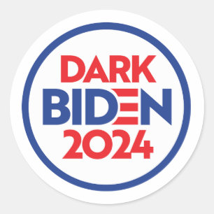 Dark Biden 2024 Classic Round Sticker