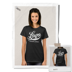 Dark Black Company Logo Swag Business Women T-Shirt