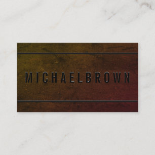 Dark Black Driver Minimalist Bold Modern QR code Business Card