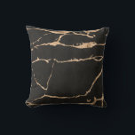 Dark Black Onyx Modern Marble Gold Foil Gemstone Cushion<br><div class="desc">Dark Black Onyx Modern Marble Gold Foil Gemstone Throw Pillow

For additional zazzle stationery or merchandising items to match this item,  please contact us through the designer contact on the our zazzle homepage.</div>