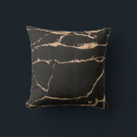 Dark Black Onyx Modern Marble Gold Foil Gemstone Cushion<br><div class="desc">Dark Black Onyx Modern Marble Gold Foil Gemstone Throw Pillow

For additional zazzle stationery or merchandising items to match this item,  please contact us through the designer contact on the our zazzle homepage.</div>
