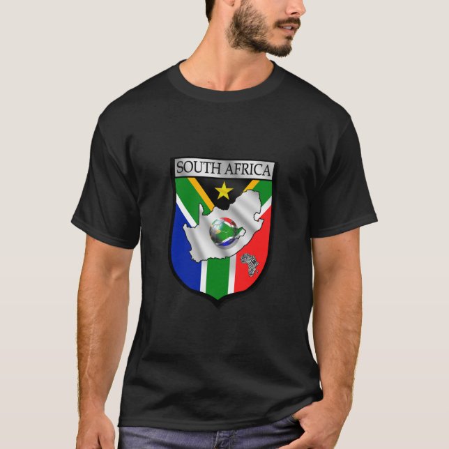 Dark Black t-shirt for Bafana bafana supporters (Front)