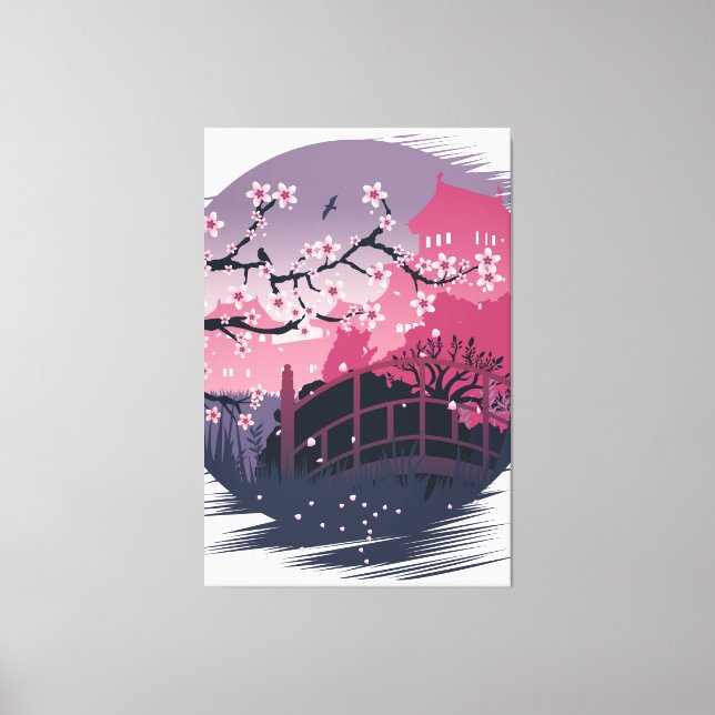Dark Blossom Canvas Print (Front)