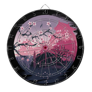 Dark Blossom Dartboard