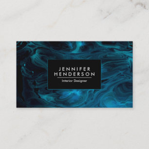 Dark Blue Abstract Business Card