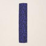 Dark Blue and Black Leopard Print  Scarf<br><div class="desc">🥇AN ORIGINAL COPYRIGHT DESIGN by Donna Siegrist ONLY AVAILABLE ON ZAZZLE! Dark Blue and Black Leopard Print. Available in several colours. ⭐99% of my designs in my store are done in layers. This makes it easy for you to resize and move the graphics and text around so that it will...</div>