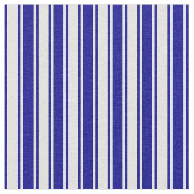 Dark Blue and Light Cyan Coloured Lines Fabric (Close Up)